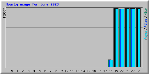Hourly usage for June 2026