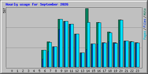 Hourly usage for September 2026